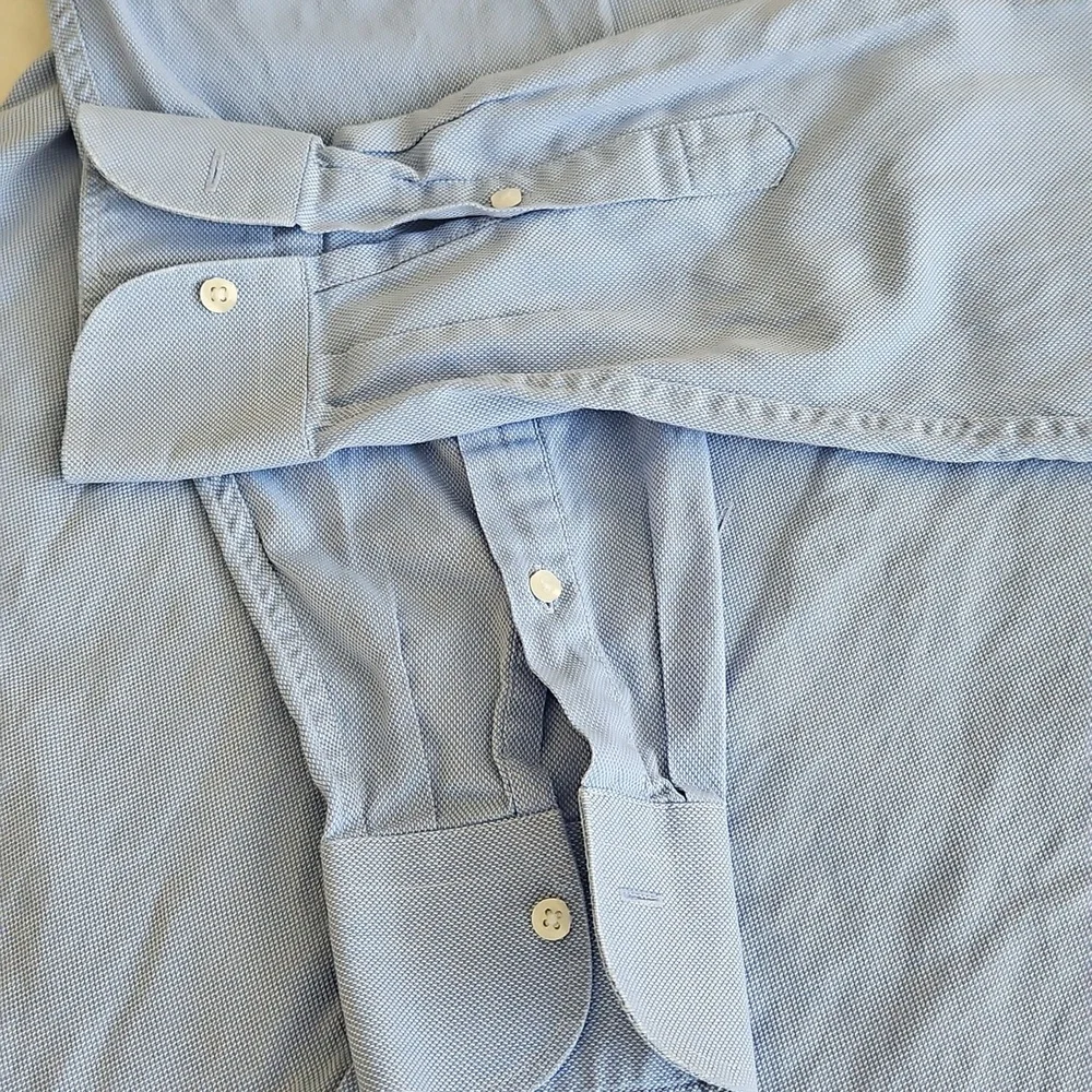 Saks Fifth Avenue Slim Fit Button-down Shirt 15 1/2 - 32/33 - Picture 7 of 9